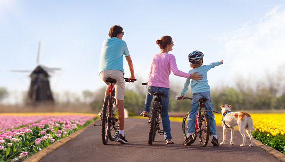 Vélo en famille aux Pays-Bas
