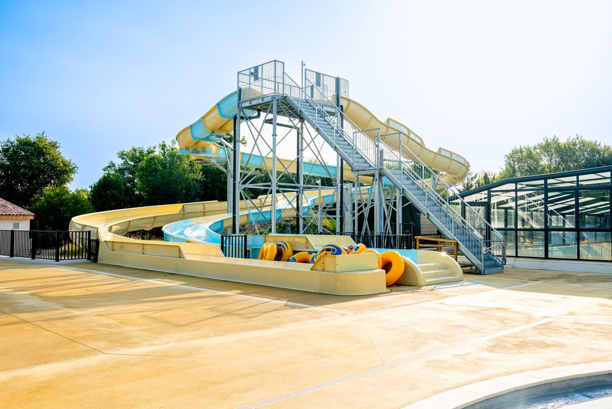 Nouveauté 2025 : Toboggans aquatiques et aire de jeux !   - Camping Rivages des Landes, France, Les Landes, Aureilhan
