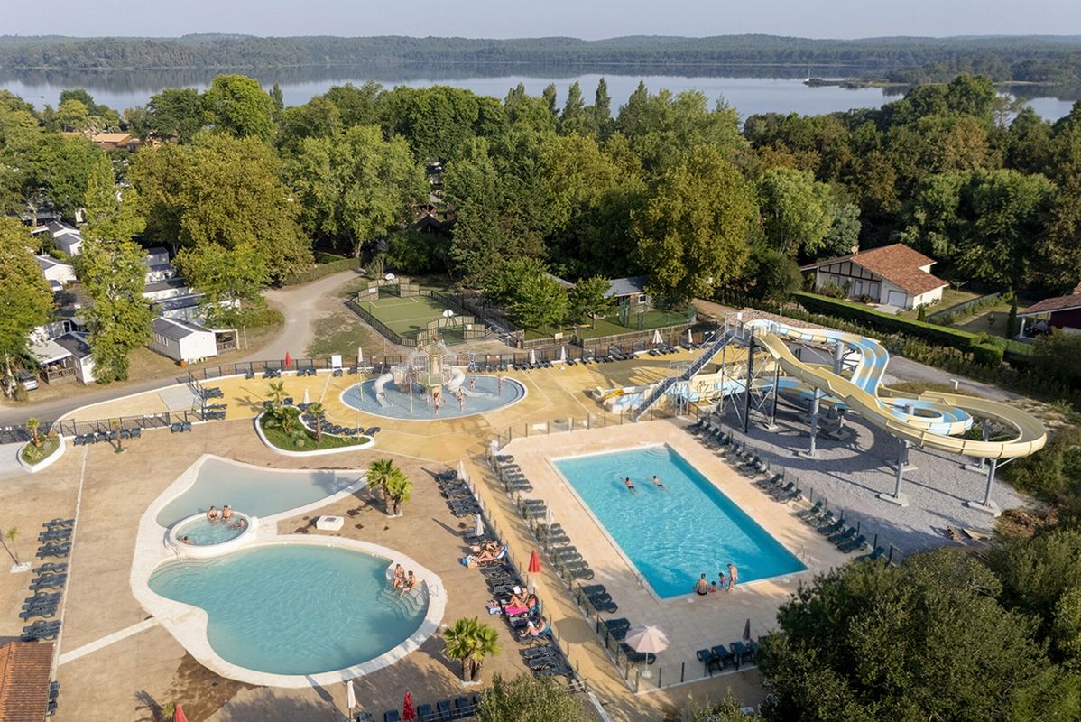 Nouveauté 2025 : Toboggans aquatiques et aire de jeux ! - Camping Rivages des Landes, France, Les Landes, Aureilhan