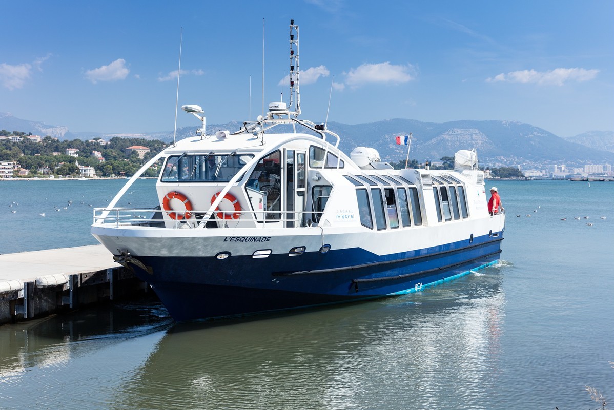 Navette pour l'Ile de Porquerolles - Camping La Presqu'île de St-Mandrier, France, Provence Côte d'Azur, Saint-Mandrier-sur-Mer